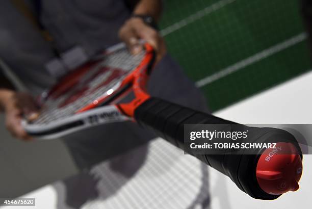 Smart Racket Sensor Smart Tennis Sensor Photos and Premium High Res Pictures - Getty Images