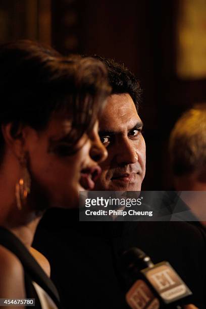 Director Omung Kumar and Actress Priyanka Chopra arrive at the premiere for "Mary Kom" during the 2014 Toronto International Film Festival at The...