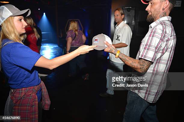 Fans check in at Marathon Music Works for Pandora Presents Trace Adkins sponsored by Marathon on September 4, 2014 in Nashville, Tennessee.