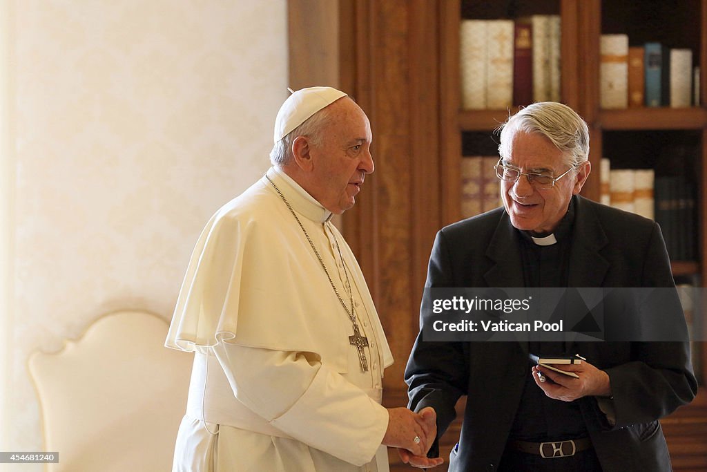 Pope Francis Meets President of Panama Juan Carlos Varela