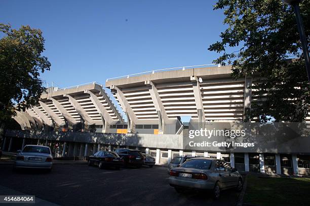 General view of the Dariaus ir Gireno Stadionas on September 5, 2014 in Kaunas, Lithuania.