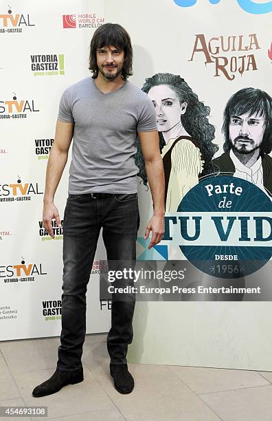 Spanish actor David Janer attends 'Aguila Roja' new season photocall at the Villa Suso Palace during the 6th FesTVal Television Festival 2014 day 4...