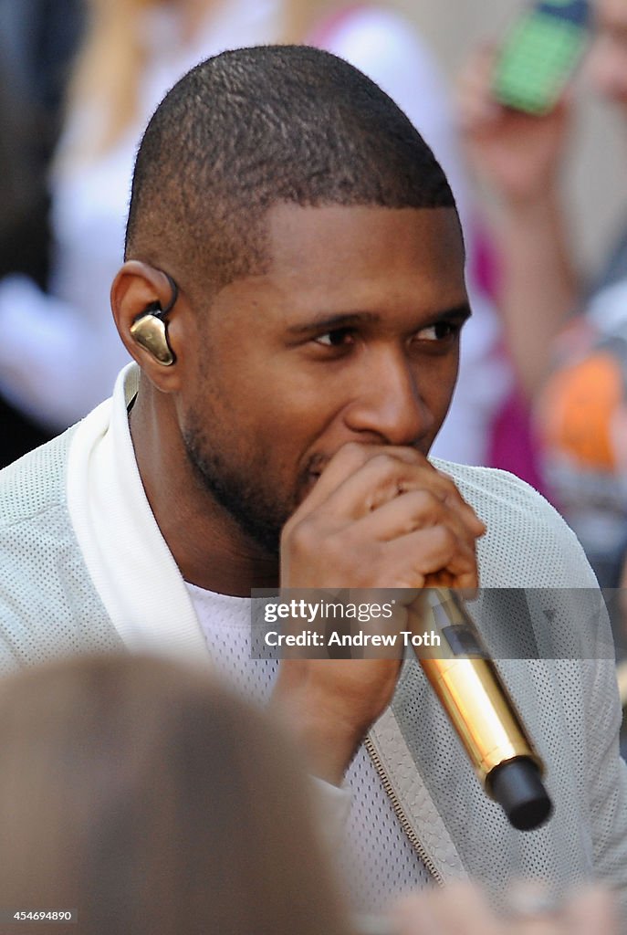 Usher Performs On NBC's "Today"
