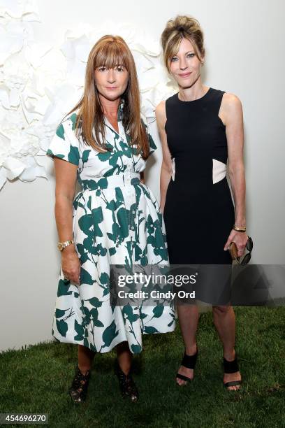 Kate Spade Chief Creative Officer Deborah Lloyd and Editor Robbie Myers at the Kate Spade New York Presentation duringMercedes-Benz Fashion Week...