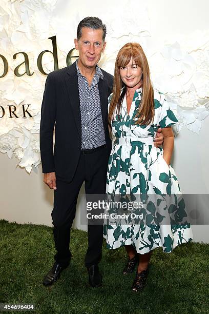 Editor Stefano Tonchi and Kate Spade Chief Creative Officer Deborah Lloyd at the Kate Spade New York Presentation during Mercedes-Benz Fashion Week...