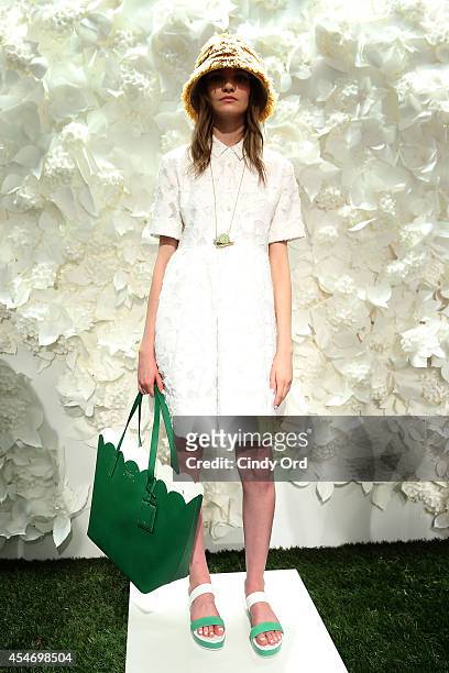 Model poses at the Kate Spade New York Presentation during Mercedes-Benz Fashion Week Spring 2015 at Center 548 on September 5, 2014 in New York City.