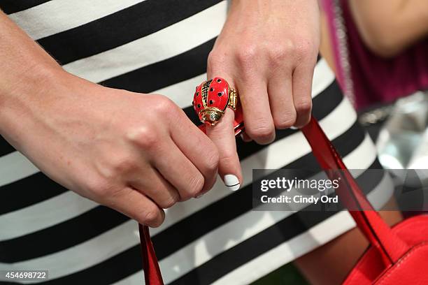 Accessory detail at the Kate Spade New York Presentation during Mercedes-Benz Fashion Week Spring 2015 at Center 548 on September 5, 2014 in New York...