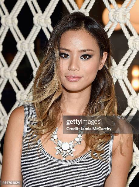 Jamie Chung attends the Gant Rugger presentation during Mercedes-Benz Fashion Week Spring 2015 at Maritime Hotel on September 5, 2014 in New York...