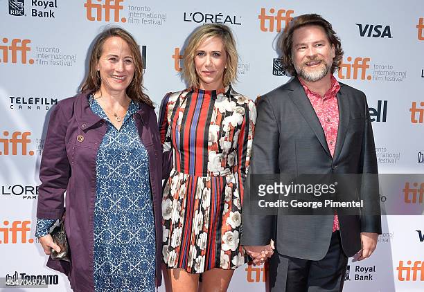 Director Shira Piven, producer/actress Kristen Wiig and screenwriter Eliot Laurence attend the "Welcome To Me" premiere during the 2014 Toronto...