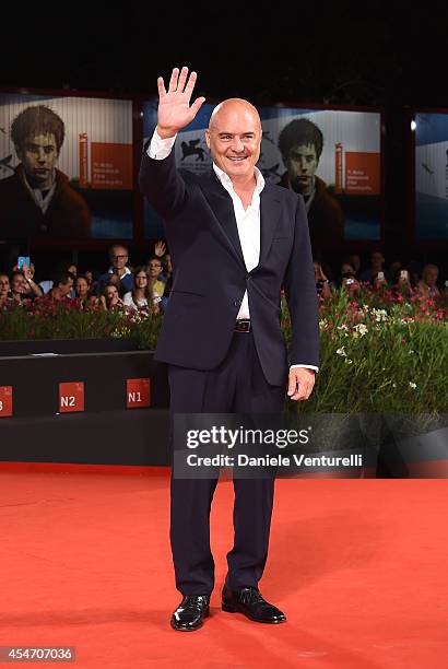 Luca Zingaretti attends 'Perez' Premiere during the 71st Venice Film Festival at Sala Grande on September 5, 2014 in Venice, Italy.
