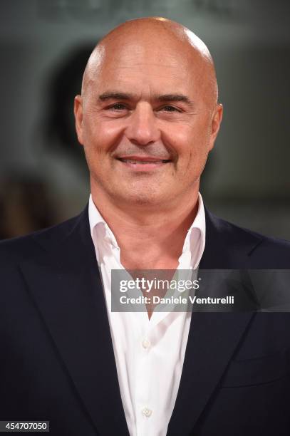 Luca Zingaretti attends 'Perez' Premiere during the 71st Venice Film Festival at Sala Grande on September 5, 2014 in Venice, Italy.