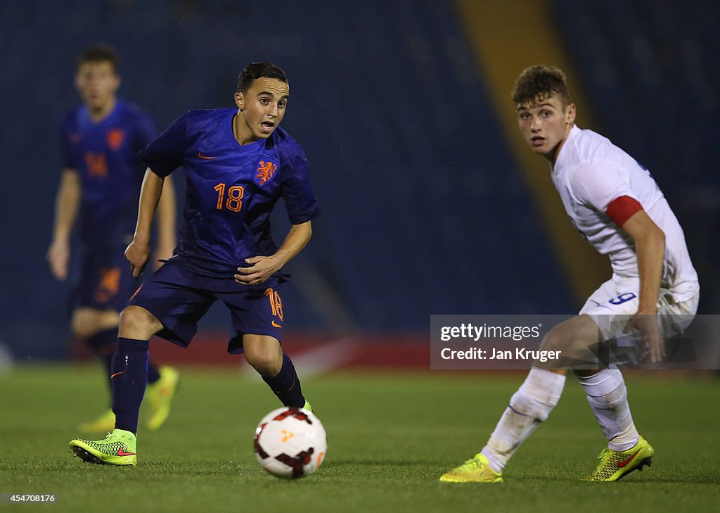 England v Netherlands: U18 International Friendly