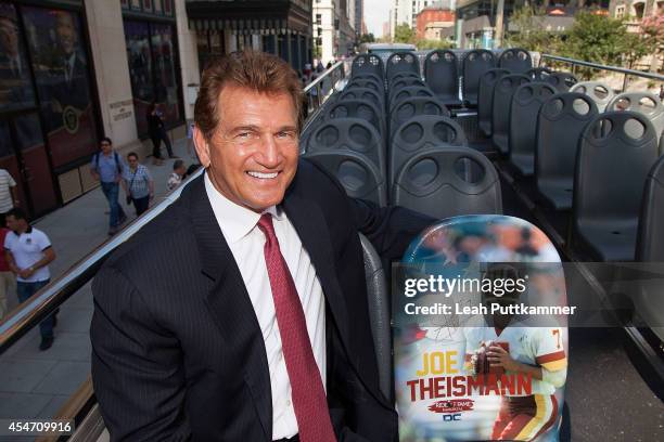 Former NFL quarterback Joe Theismann at the City Sights DC "Ride of Fame" Induction Ceremony on September 5, 2014 in Washington, D.C.