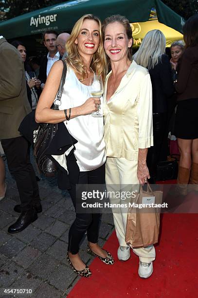 Coco Kraus and Lisa Seitz attend the 'El Gaucho' Restaurant Opening on September 5, 2014 in Munich, Germany.
