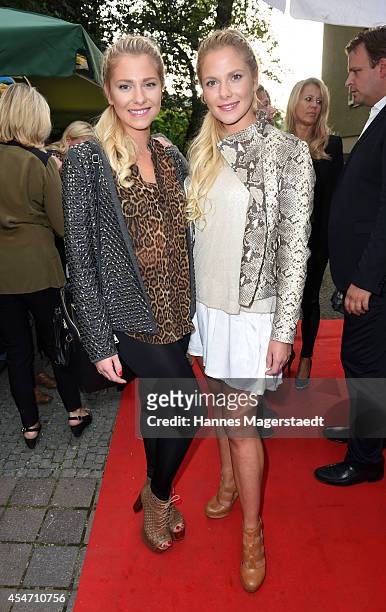 Cheyenne Pahde and Valentina Pahde attend the 'El Gaucho' Restaurant Opening on September 5, 2014 in Munich, Germany.