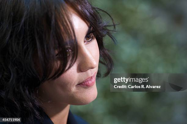 Spanish actress Megan Montaner attends the Vertele awards 2014 at the Villa Suso Palace during day 5 of the 6th FesTVal Television Festival 2014 on...