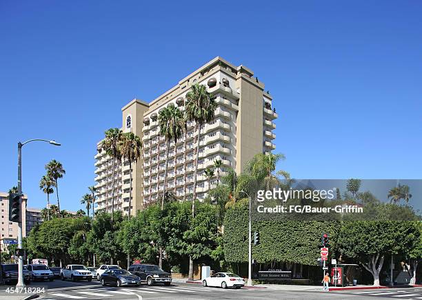 View of the Four Seasons Hotel in Beverly Hills on September 05, 2014 in Los Angeles, California.