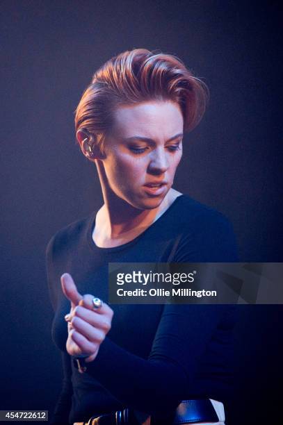 Elly Jackson of La Roux performs on Day 2 of Bestival at Robin Hill Country Park on September 5, 2014 in Newport, Isle of Wight.