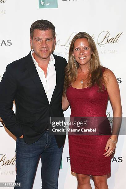Personality Tom Murro with his wife Kelly attend the 2014 Legends Ball Red Carpet Presented by BNP Paribas at Cipriani 42nd Street on September 5,...