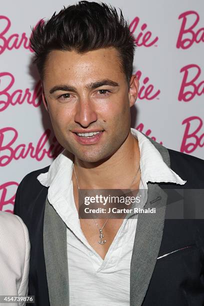 Model John Strand attends Barbie And CFDA Event on September 5, 2014 in New York City.