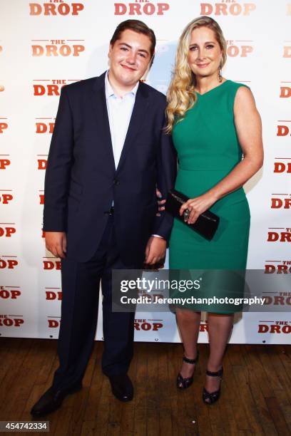Michael Gandolfini and Marcy Wudarski pose for a portrait at 'The Drop' after party during the 2014 Toronto International Film Festival held at CIBO...