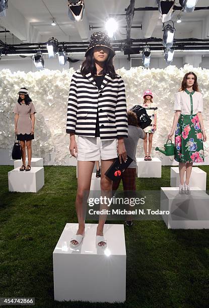 Models at the Kate Spade New York presentation during Mercedes-Benz Fashion Week Spring 2015 at Center 548 on September 5, 2014 in New York City.