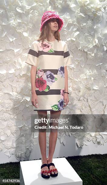Models at the Kate Spade New York presentation during Mercedes-Benz Fashion Week Spring 2015 at Center 548 on September 5, 2014 in New York City.