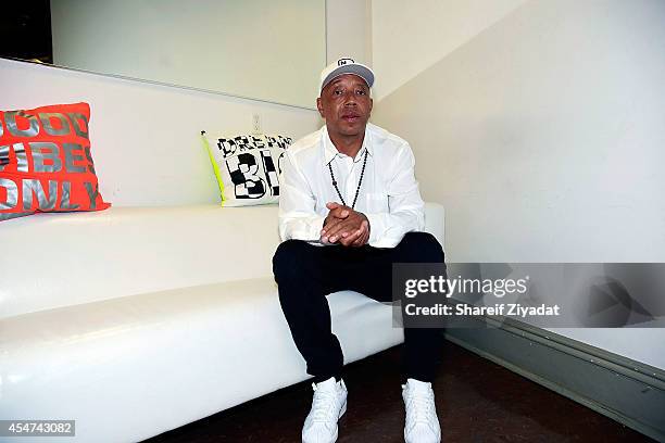 Russell Simmons attends the Argyleculture By Russell Simmons show at Mercedes-Benz Fashion Week Spring 2015 at Helen Mills Event Space on September...