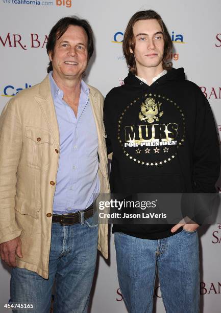 Actor Bill Paxton and son James Paxton attend the premiere of "Saving Mr. Banks" at Walt Disney Studios on December 9, 2013 in Burbank, California.