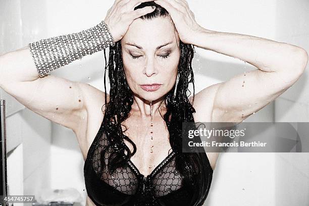 Actress Jane Badler is photographed for Self Assignment on June 13, 2012 in Paris, France.