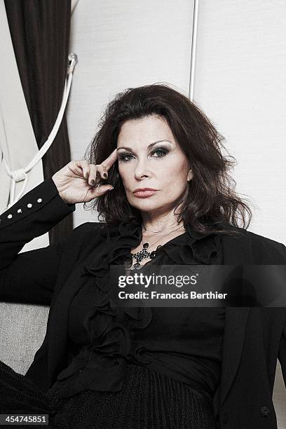 Actress Jane Badler is photographed for Self Assignment on June 13, 2012 in Paris, France.