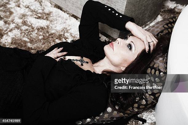 Actress Jane Badler is photographed for Self Assignment on June 13, 2012 in Paris, France.