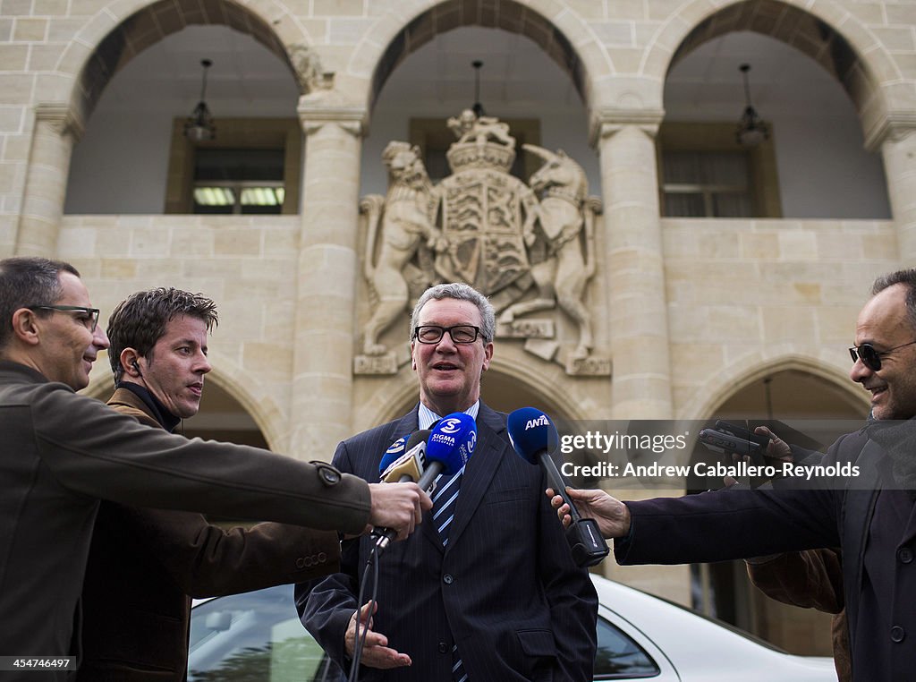 Alexander Downer UN Special Representative For Cyprus Holds Talks