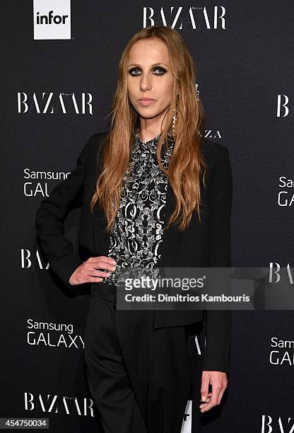 Allegra Beck Versace attends Samsung GALAXY At Harper's BAZAAR Celebrates Icons By Carine Roitfeld at The Plaza Hotel on September 5, 2014 in New...