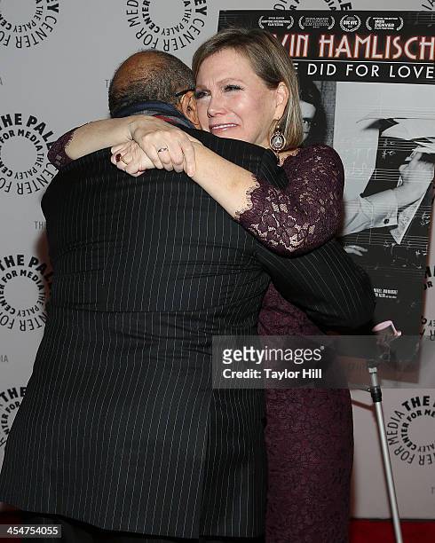 Producer Quincy Jones and Terre Blair Hamlisch attend the Paley Cent For Media's "Marvin Hamlisch: What He Did For Love" at The Paley Center for...