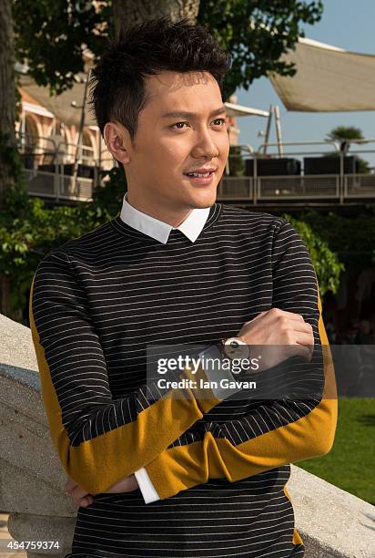 Actor Shaofeng Feng of 'Huang jin shi dai' poses for a portrait wearing a Jaeger-LeCoultre watch during the 71st Venice Film Festival at the...