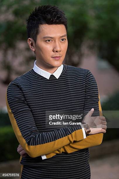 Actor Shaofeng Feng of 'Huang jin shi dai' poses for a portrait wearing a Jaeger-LeCoultre watch during the 71st Venice Film Festival at the...