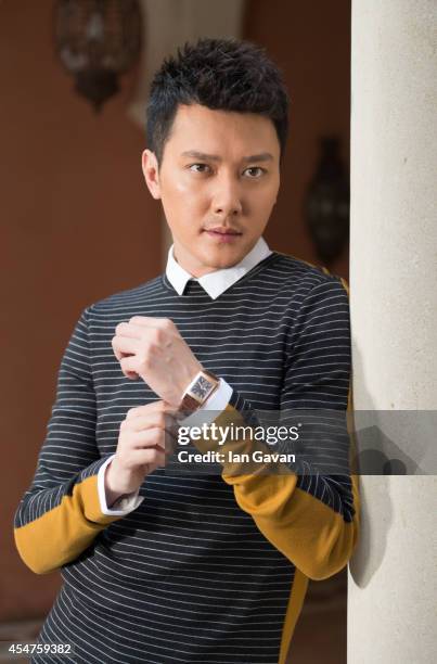 Actor Shaofeng Feng of 'Huang jin shi dai' poses for a portrait wearing a Jaeger-LeCoultre watch during the 71st Venice Film Festival at the...