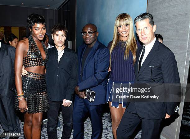 Naomi Campbell, Steven Klein, Edward Enninful, Laverne Cox, Stefano Tonchi attend The Daily Front Row Second Annual Fashion Media Awards at Park...