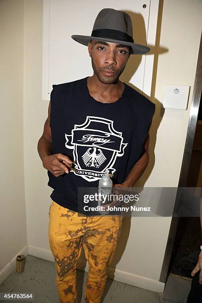 Andre King attends Argyleculture By Russell Simmons during Mercedes-Benz Fashion Week Spring 2015 at Helen Mills Event Space on September 5, 2014 in...