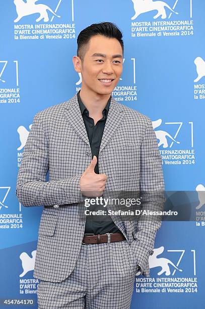 Actor Zhu Yawen attends 'The Golden Era' Photocall during the at Palazzo Del Casino on September 6, 2014 in Venice, Italy.