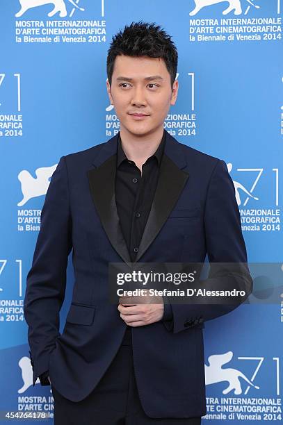 Actor Feng Shaofeng attends 'The Golden Era' Photocall during the at Palazzo Del Casino on September 6, 2014 in Venice, Italy.