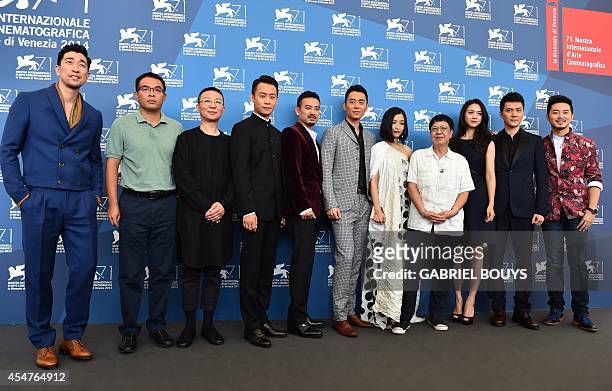 Actor Wang Qianyuan, guest, scriptwriter and producer Li Qiang, actor Zhang Yi, actor Yuan Wenkang, actor Zhu Yawen, actress Tian Yuan, director Ann...