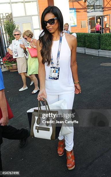 Brandi Garnett, wife of Kevin Garnett attends the women's semi finals during Day 12 of the 2014 US Open at USTA Billie Jean King National Tennis...