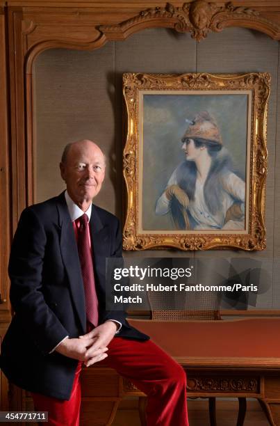 The great grandson of the founder of the Cartier jewellery, Jacques Cartier is photographed for Paris Match on November 25, 2013 in Paris, France.