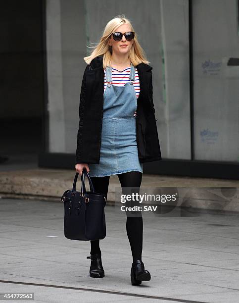 Fearne Cotton pictured leaving Radio 1 on December 10, 2013 in London, England.