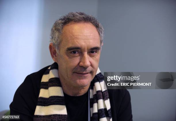 Spanish chef Ferran Adria attends LeWeb 2013 event in Saint-Denis near Paris on December 10, 2013. AFP PHOTO / ERIC PIERMONT