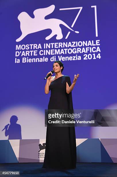 Luisa Ranieri attends the Closing Ceremony during the 71st Venice Film Festival at Sala Grande on September 6, 2014 in Venice, Italy.