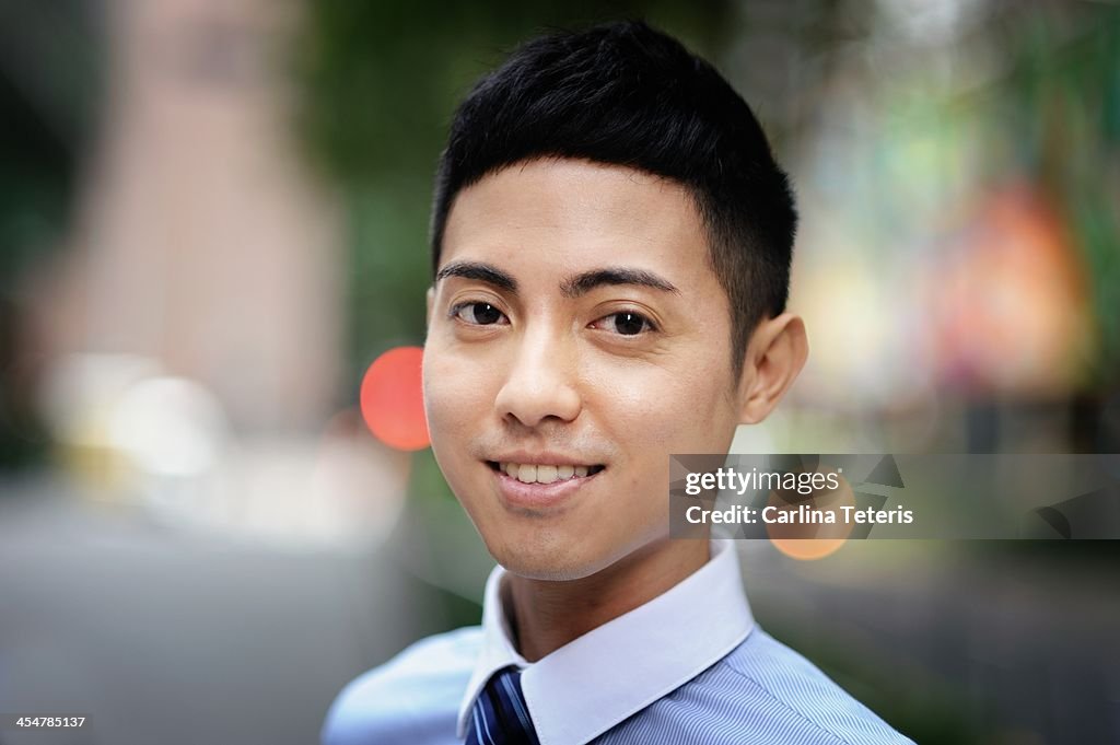 Portrait of a young Chinese business man