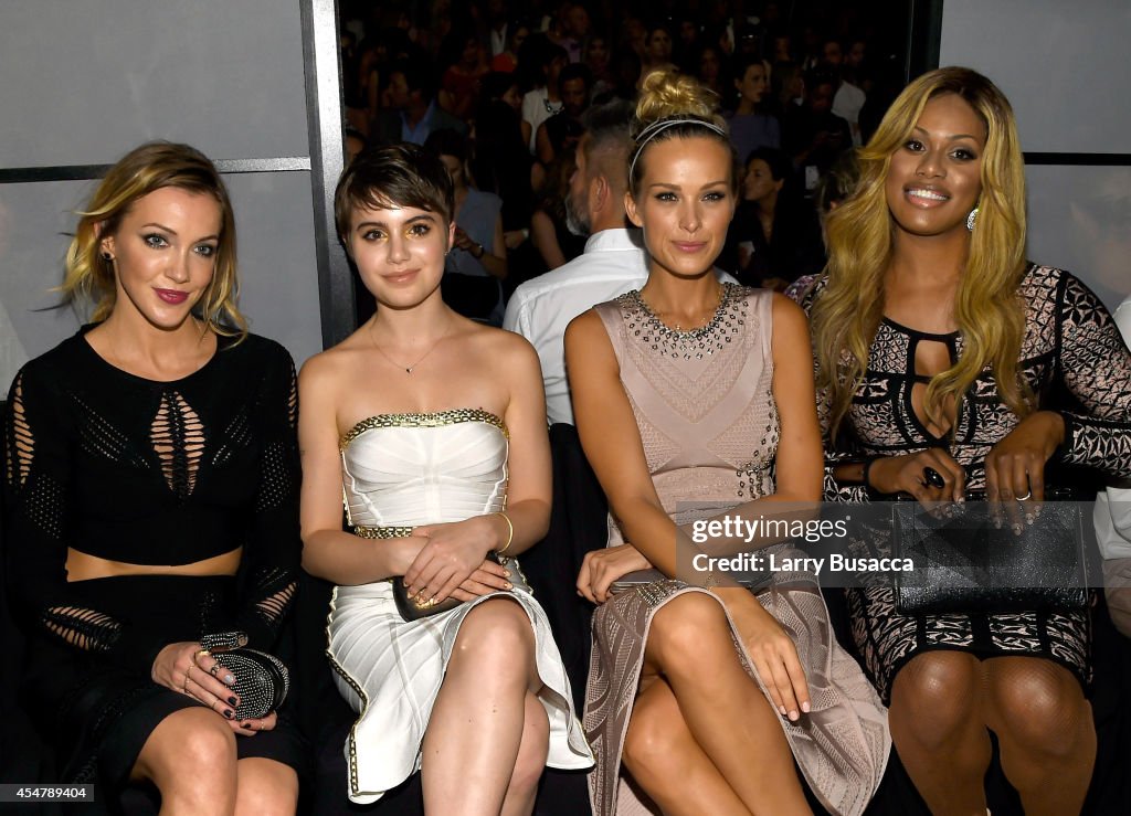 Herve Leger By Max Azria - Front Row - Mercedes-Benz Fashion Week Spring 2015